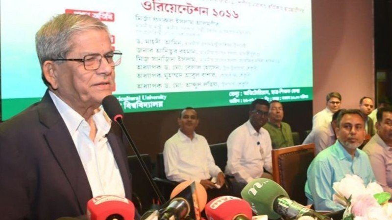 শুধু চাকরি নয়, কৃষিভিত্তিক শিল্প গড়ে তুলতে হবে: মির্জা ফখরুল